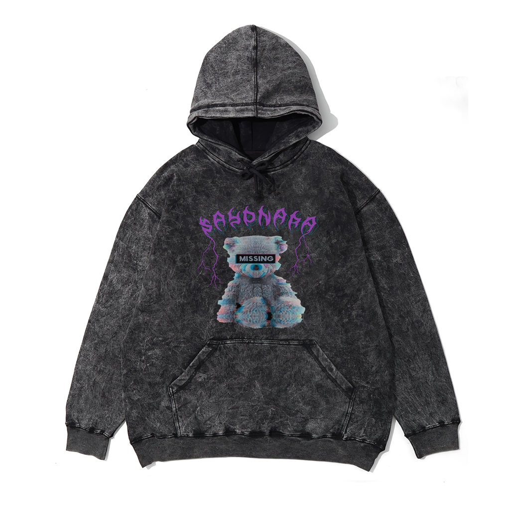 Sweater Hoodie Washed Distro Motif Devil Doll | Jaket Hoodie Sandwash Pria &amp; Wanita