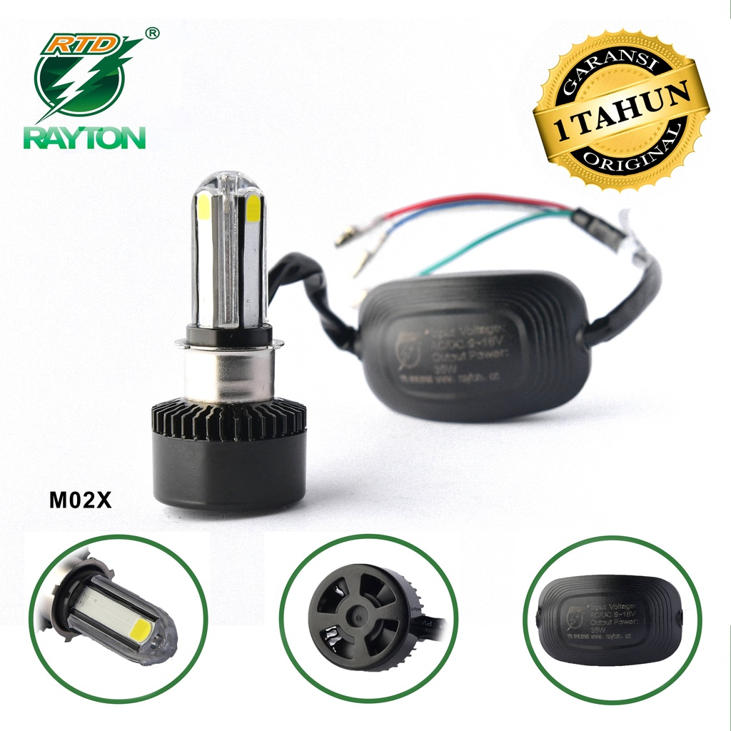 LAMPU DEPAN RTD RAYTON LED OTOMOTIF MOTOR LAMPU UTAMA / LAMPU MOTOR DEPAN RAYTON RTD LED M02X