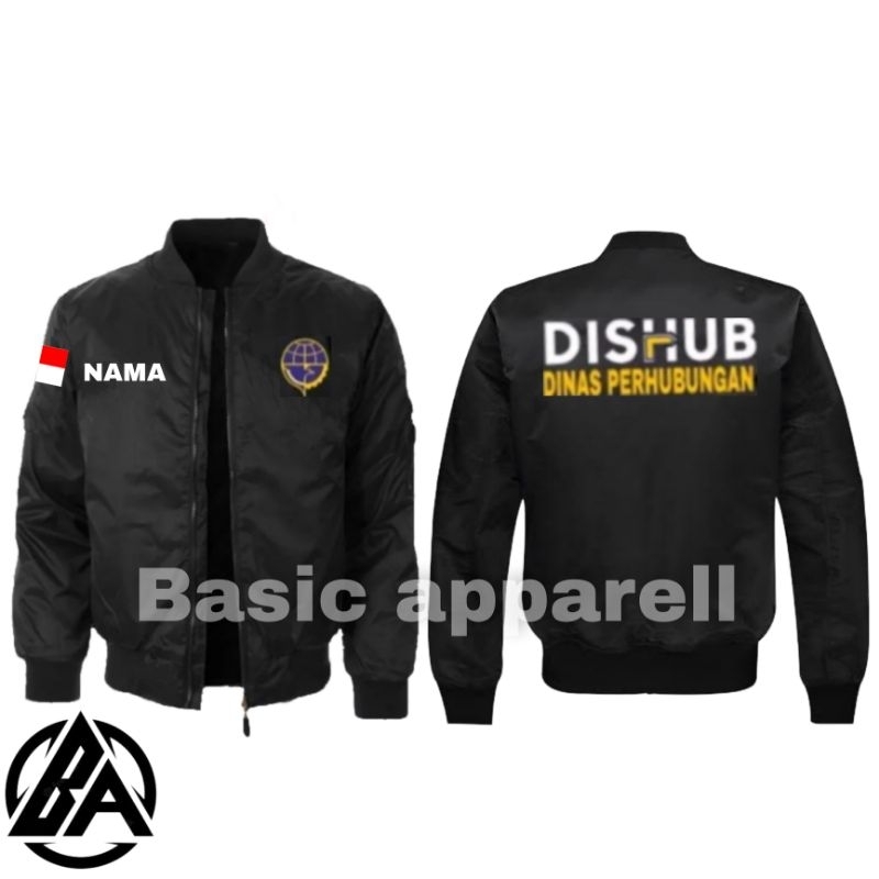 JAKET BOMBER DISHUB//JAKET DISHUB FULL BORDIR