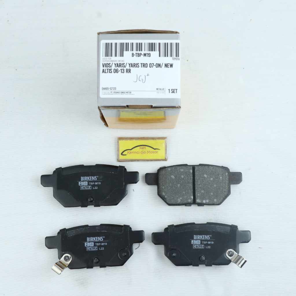 BRAKE PAD KAMPAS REM BELAKANG VIOS YARIS TRD 07-ON BIRKENS TBP-M19