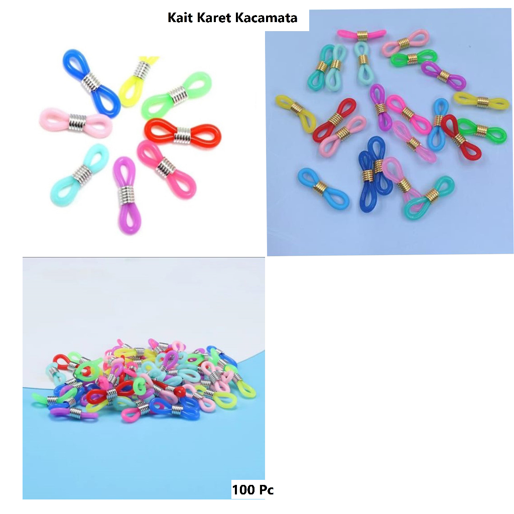 Pengait Kacamata Warna-Warni  Strap Kacamata | Kait Karet Kacamata Harga/1pc