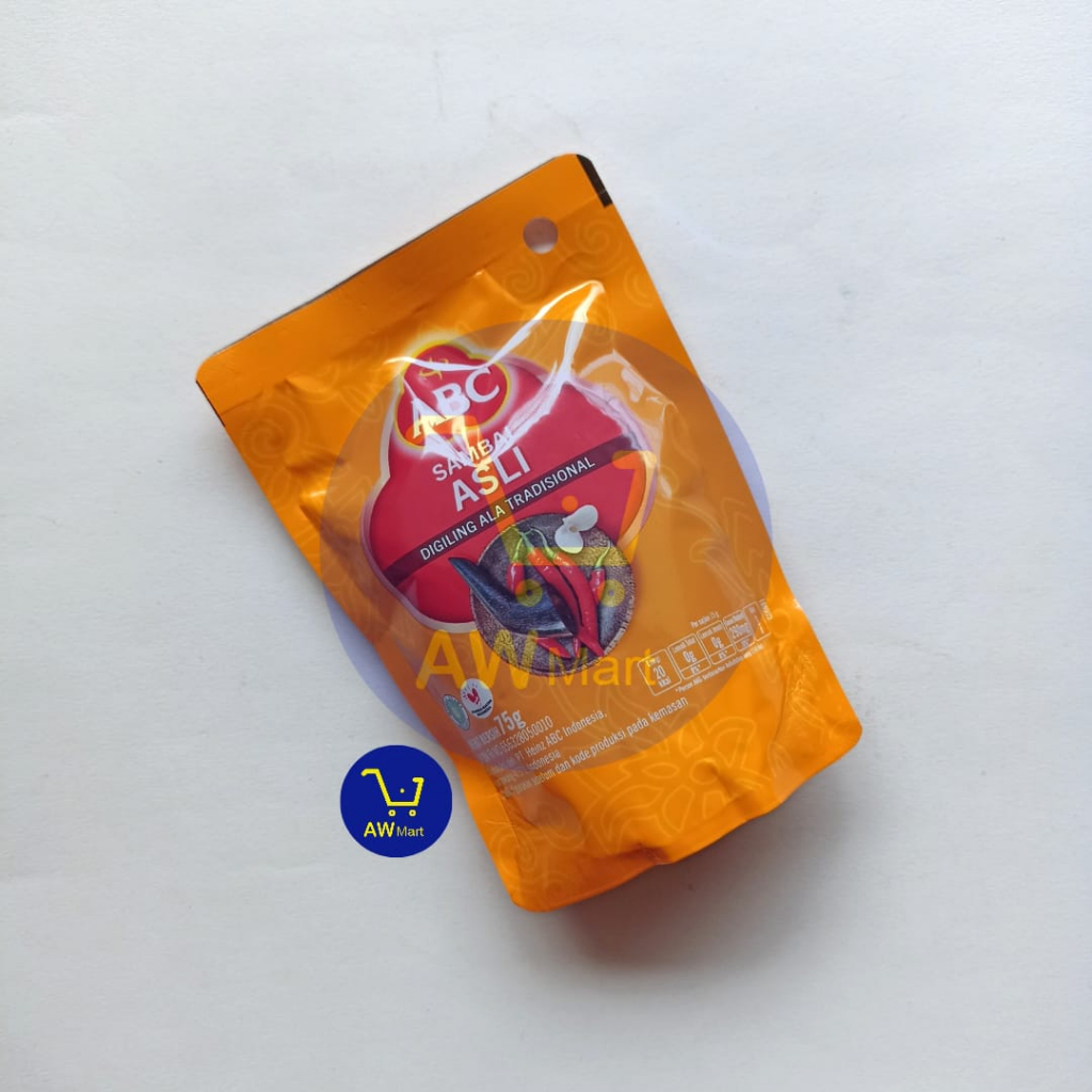 ABC SAMBAL ASLI 75G – SAUS SAMBAL KEMASAN POUCH 75G