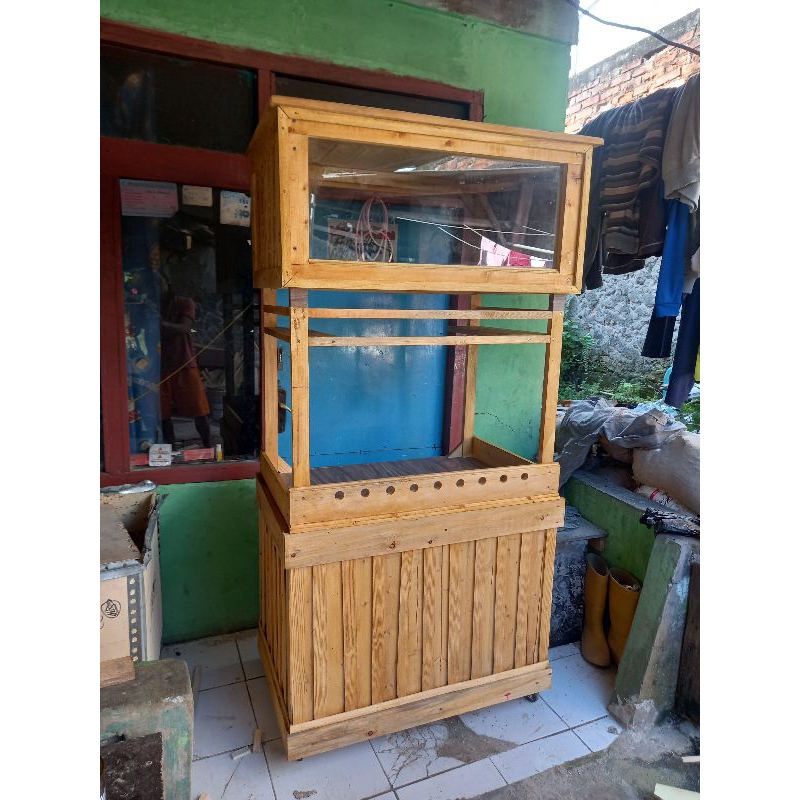 booth kayu jati belanda