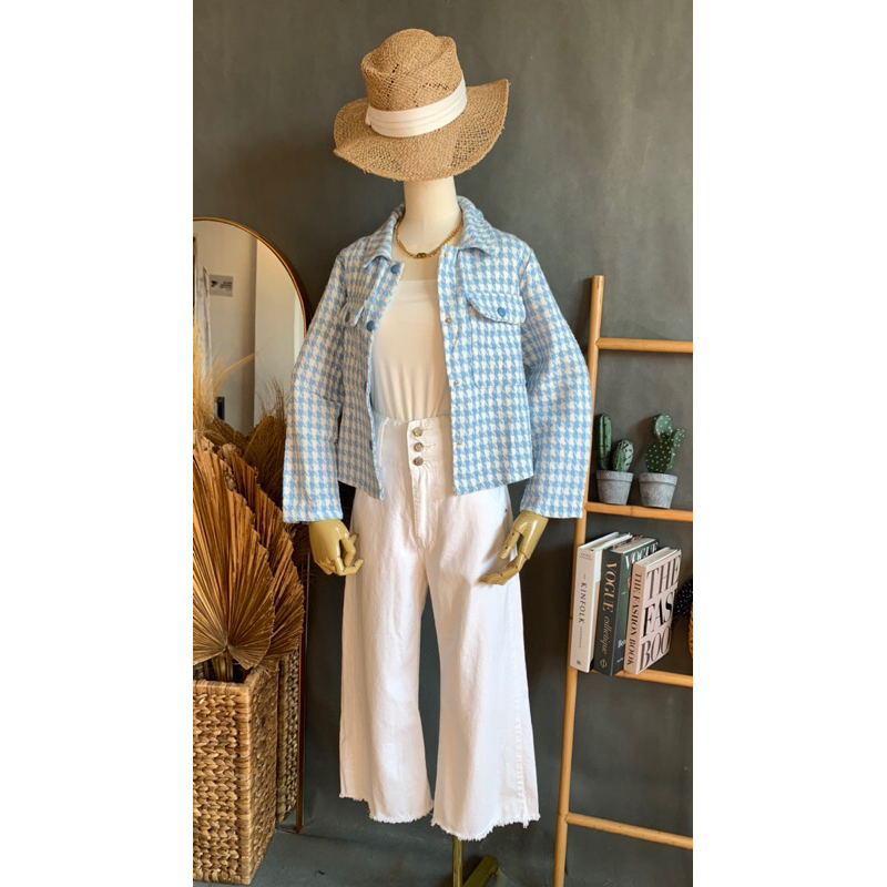Ellery Cardigan Tweed Premium | Cardigan Korea Casual outer hangout bahan berkualitas lucu gemes
