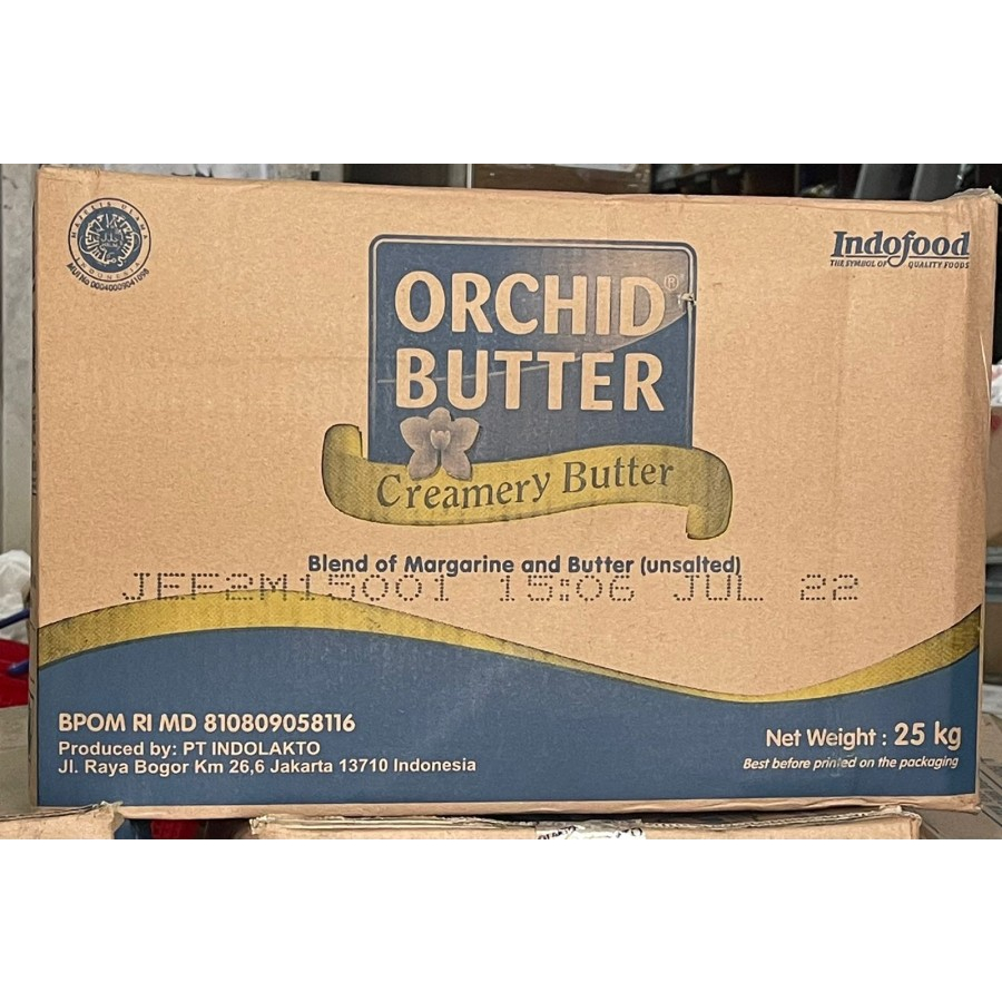 Orchid Butter Unsalted 25kg - Orchid Gosend Grab