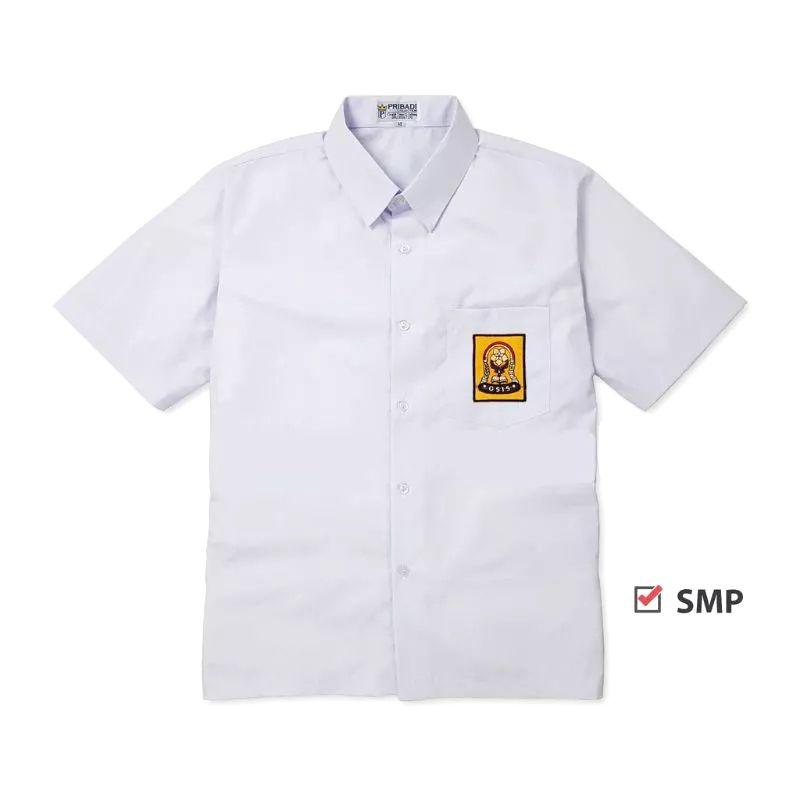 Baju Seragam Sekolah SD SMP SMA Hem Putih Pendek Seragam Sekolah Kemeja Pendek SD SMP SMA