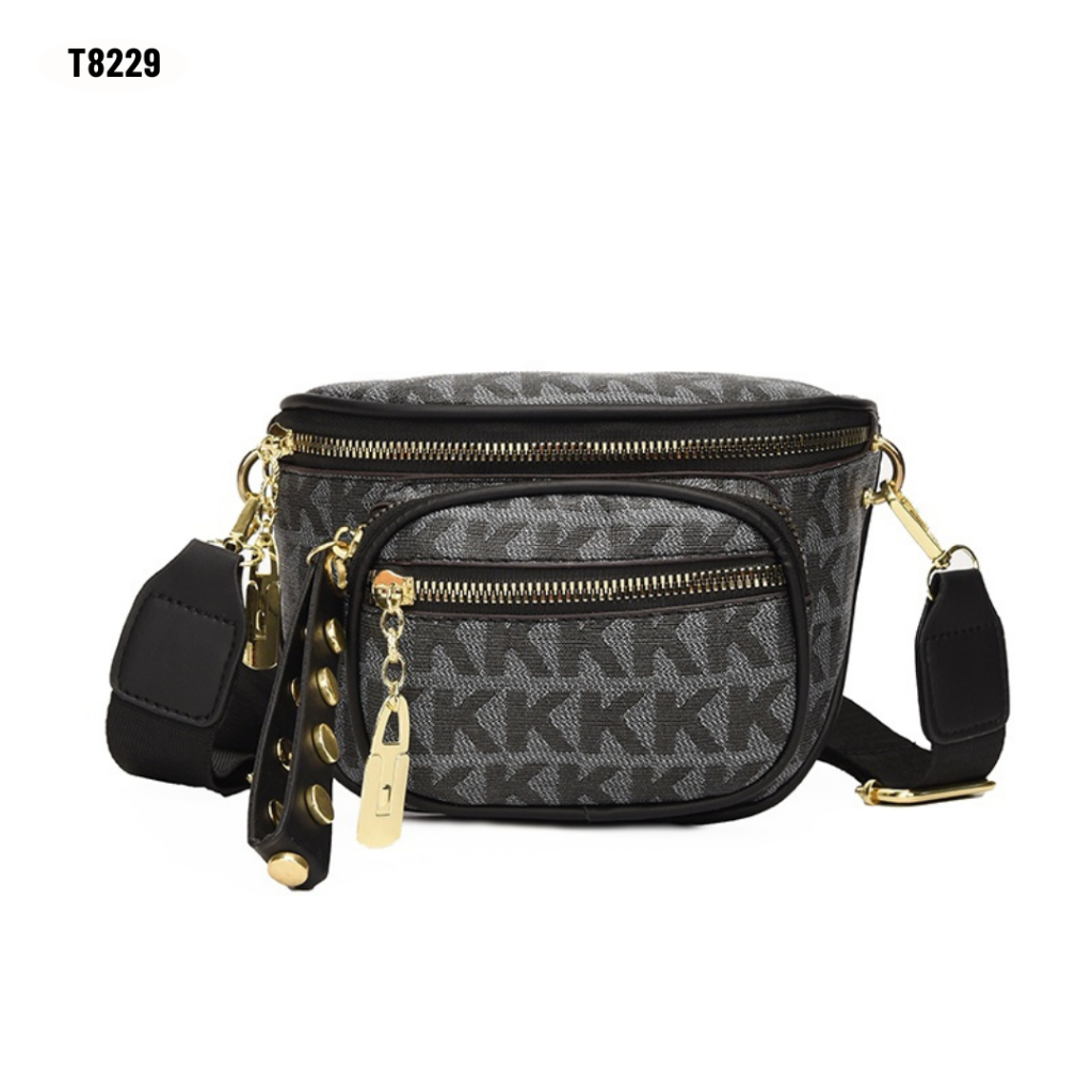 [IMPORT] T8229 - WAISTBAG TAS PINGGANG SELEMPANG WANITA IMPORT PREMIUM - 76BAGSTORE