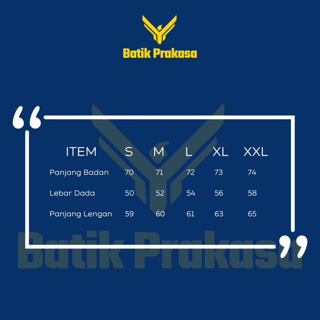 Kemeja Batik Prakasa Motif Yudhistira Slimfit Lengan Panjang Batik Solo