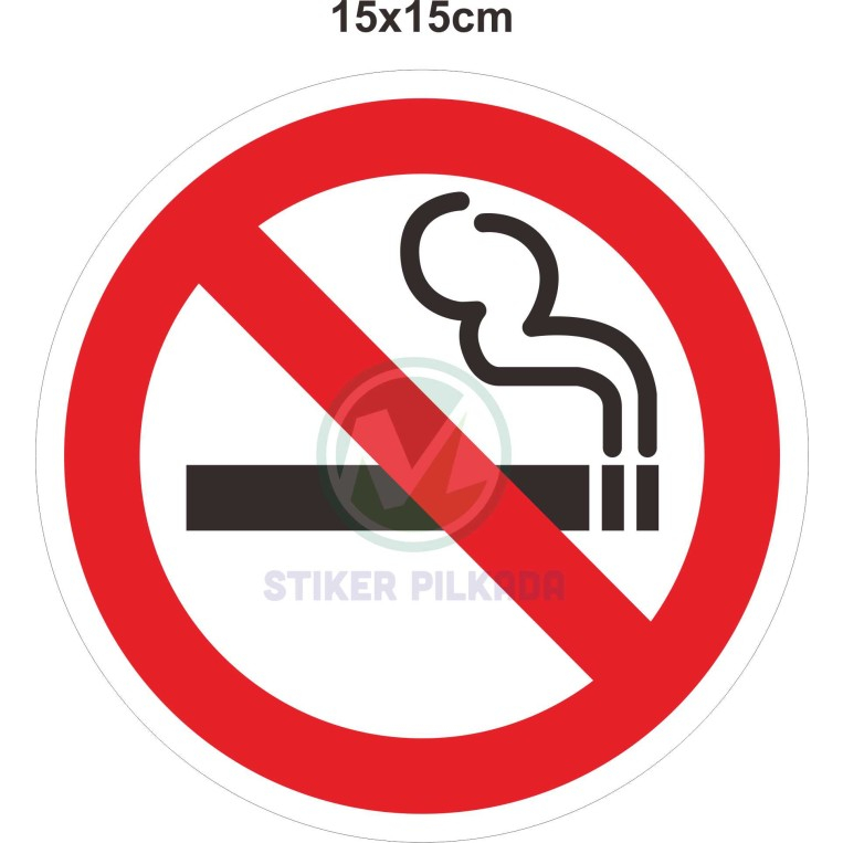 

STIKER VINYL DILARANG MEROKOK BULAT BESAR