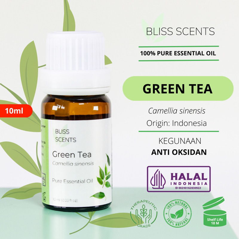 Bliss Green Tea / Teh Hijau Essential Oil Aromatherapy 100% Murni Therapeutic Grade Aromaterapi