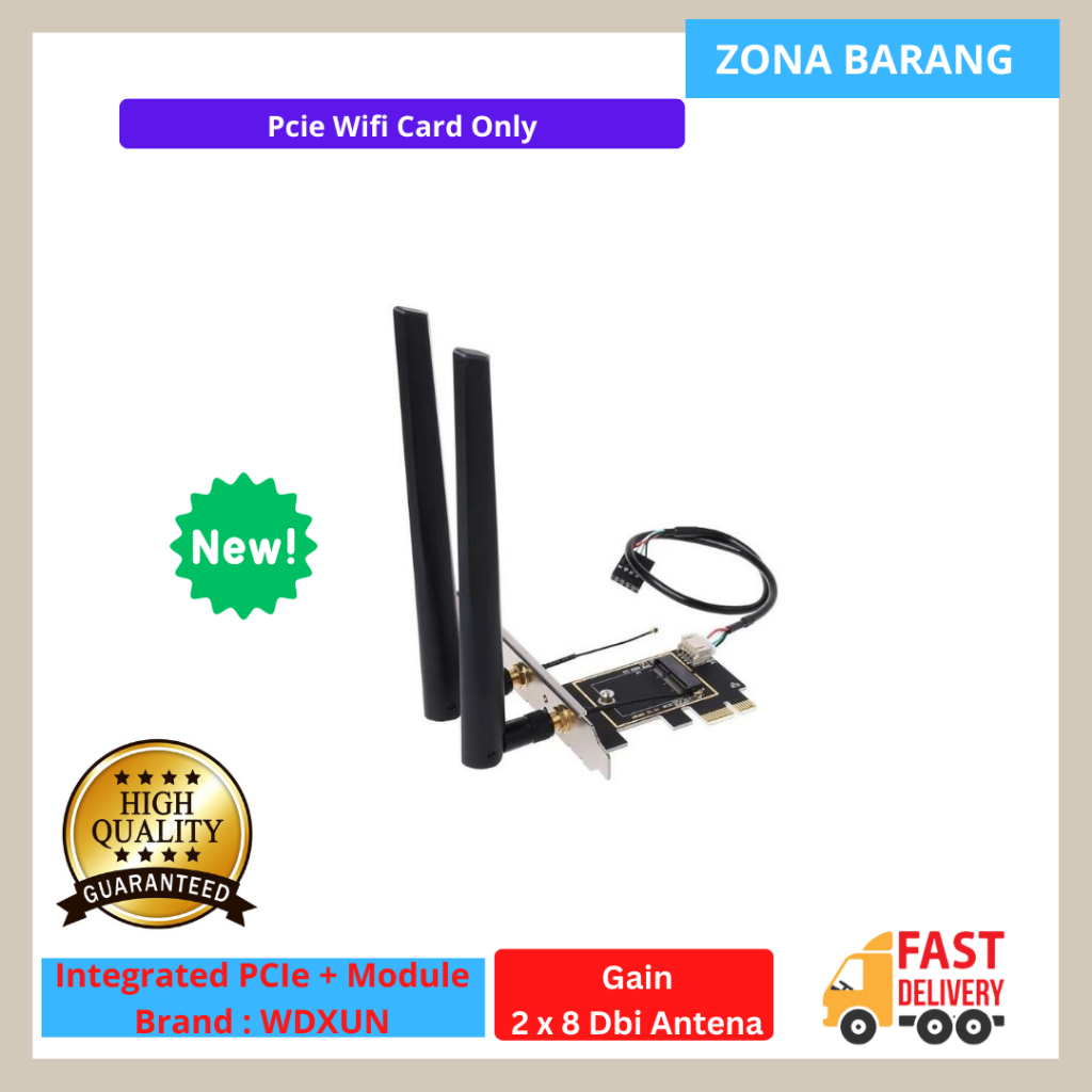 High Speed Wifi Card PCIe Dual Band AX210 AC9260 AC7265 AC8265 MT7921K M.2 NGFF Wireless Card Set Bluetooth Adapter PCI Express