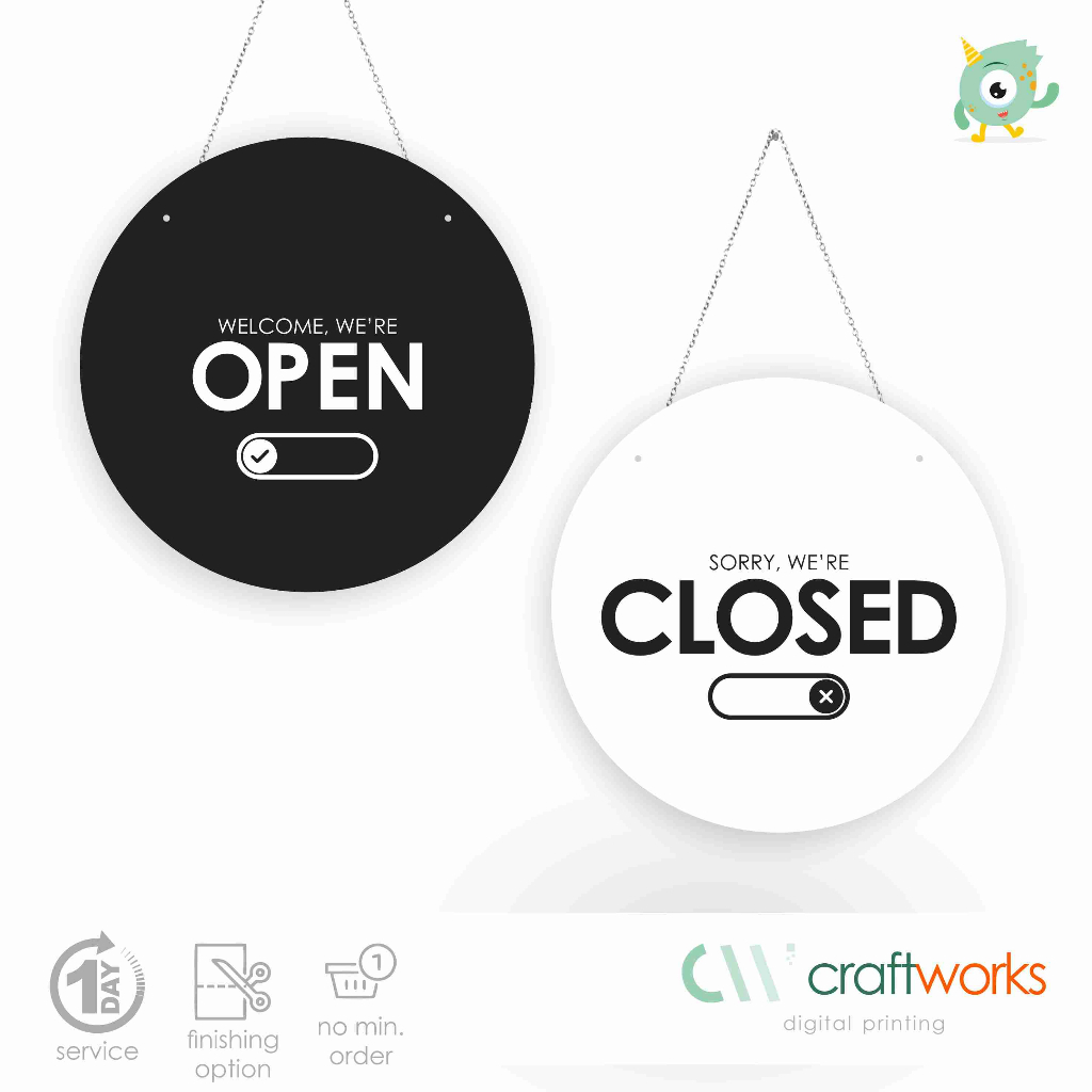 

AKRILIK OPEN CLOSED - 2MM AKRILIK HITAM PUTIH SUSU