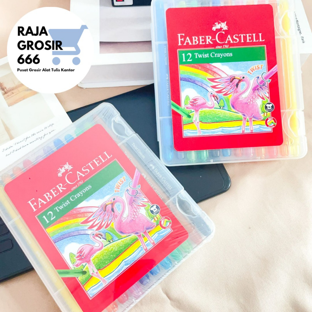 

Faber Castell Twist Crayon Krayon 12 warna 12 color Krayon Alat Menggambar atau Mewarnai Warna Pastel