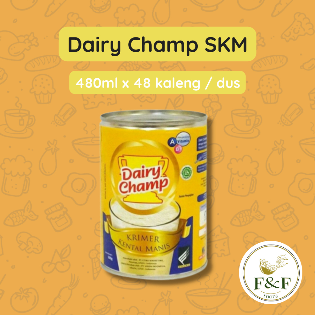 

Dairy Champ SKM 480ml | Susu Kental Manis | Susu Olahan | Susu Kaleng | Dairy Champ