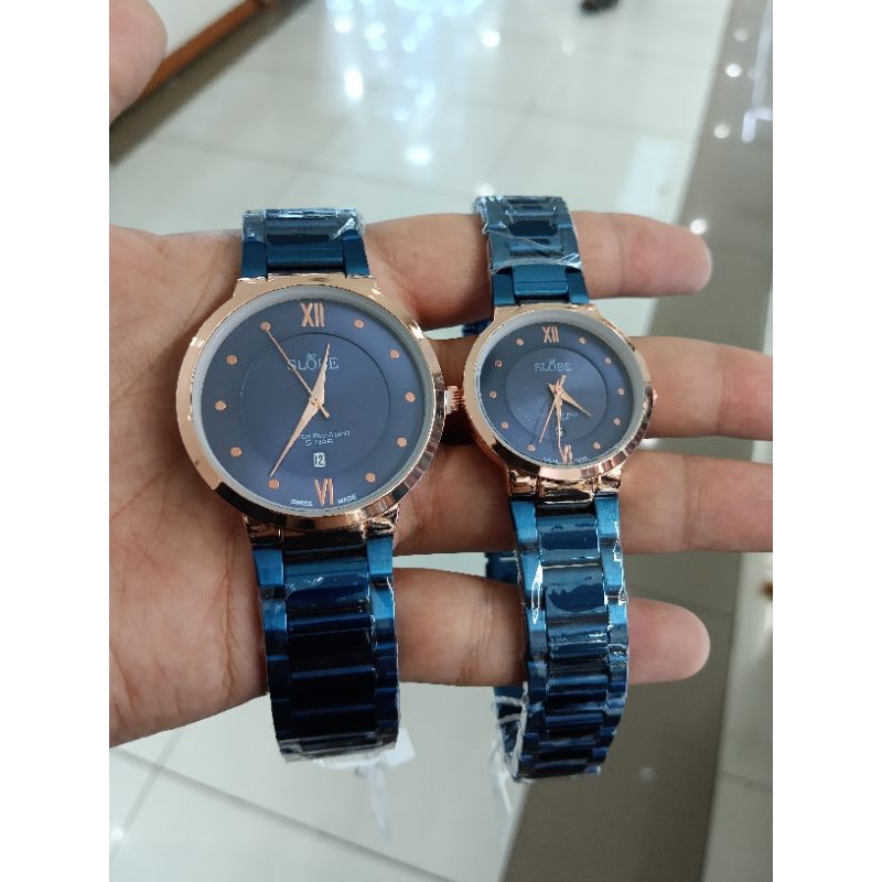 Terlaris/Jam Tangan Original SLOBE Couple Tahan Air