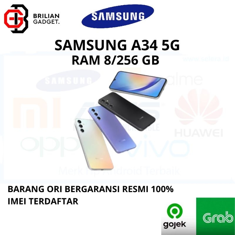 Samsung A34 5G Ram 8/256GB Barang Ori 100% Bergaransi Resmi Samsung Center Indonesia