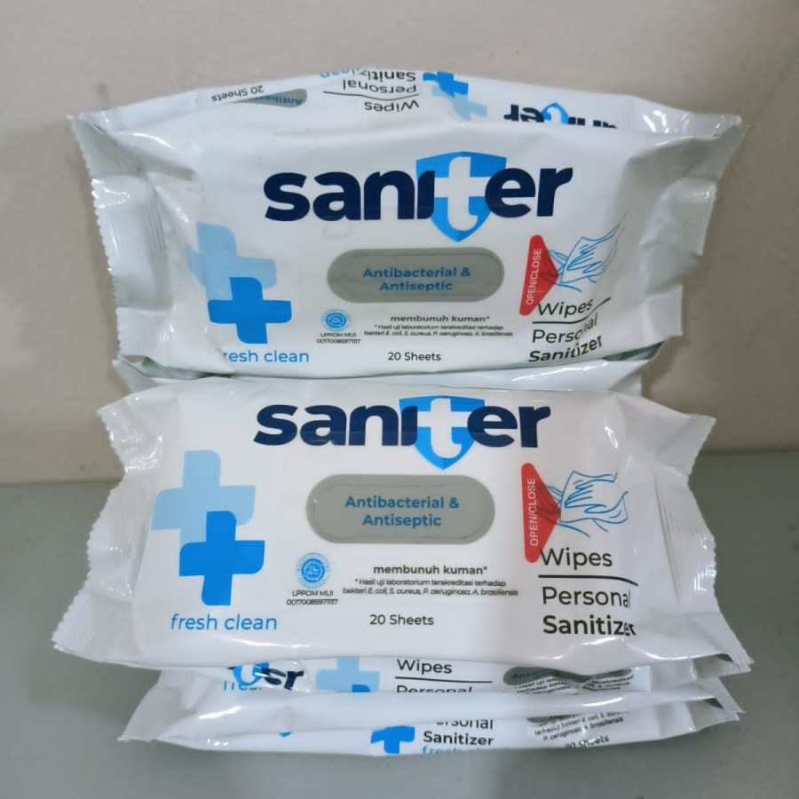 Saniter Wipes 20 Sheets - Tissue Basah Saniter