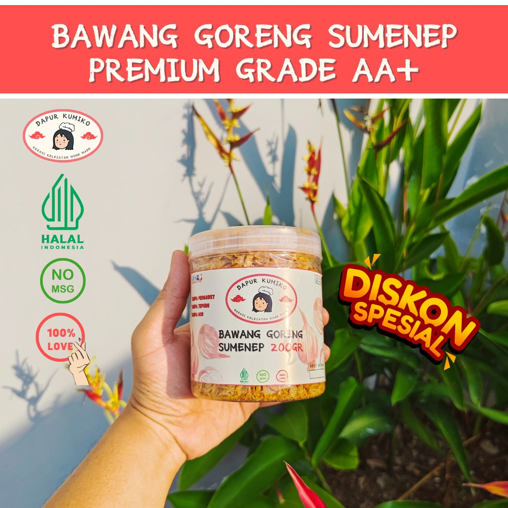 

Bawang Goreng Sumenep Premium Grade AA+ | 200Gr