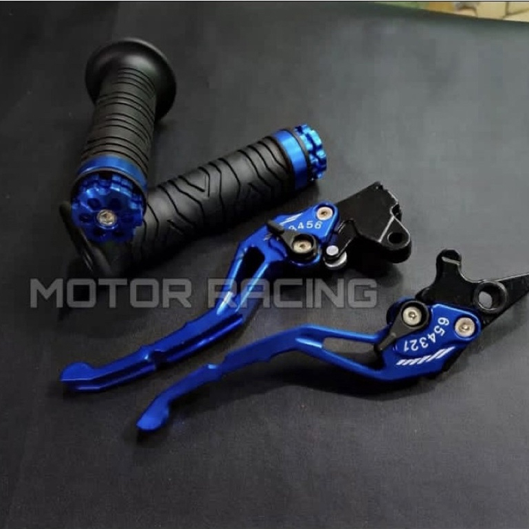 Paket Handle Rem + Handgrip Jalu Yamaha Mio, Paket Handle CNC plus Handgrip Jalu buat yamaha mio