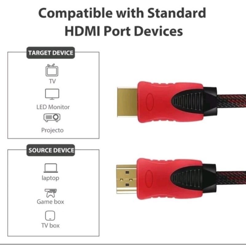 Cabel HDMI 1,5mter bahan serat karbon original bukan asal abal