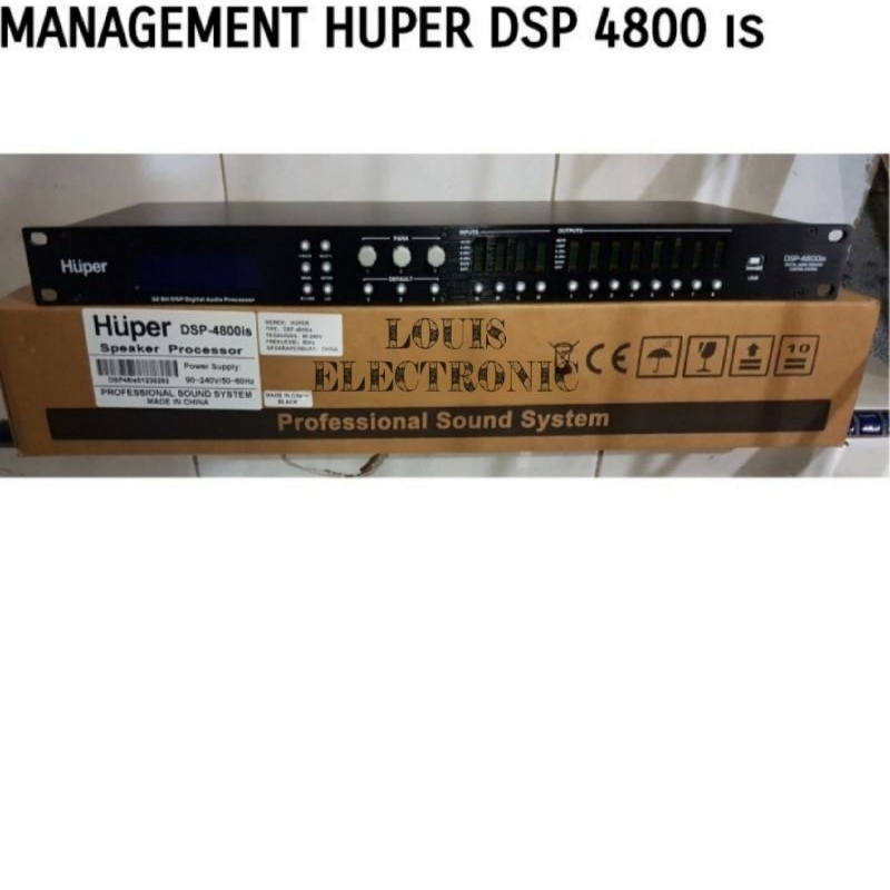 Management HUPER DSP 4800is ORIGINAL 4 in 8 Out