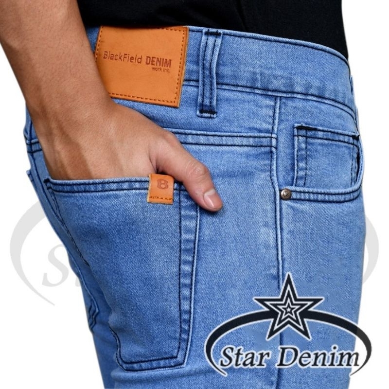 Celana Jeans Pria - Celana Jeans Panjang Pria Slim Fit Trending - Celana Pria Denim Melar Terbaru