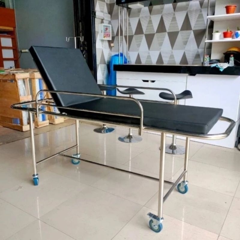 Brankar IGD / Bed IGD Stainless Steel / Brankar Dorong / Bed IGD