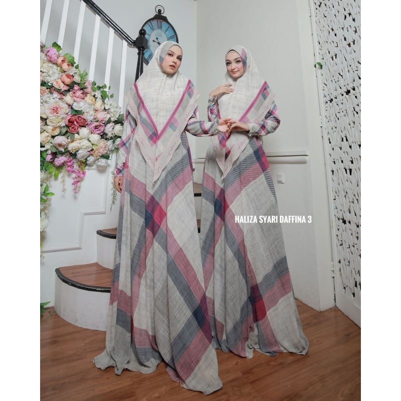 DAFFINA 3 SARIMBIT FAMILY SET GAMIS DAILY DRESS BY HALIZA SYARI