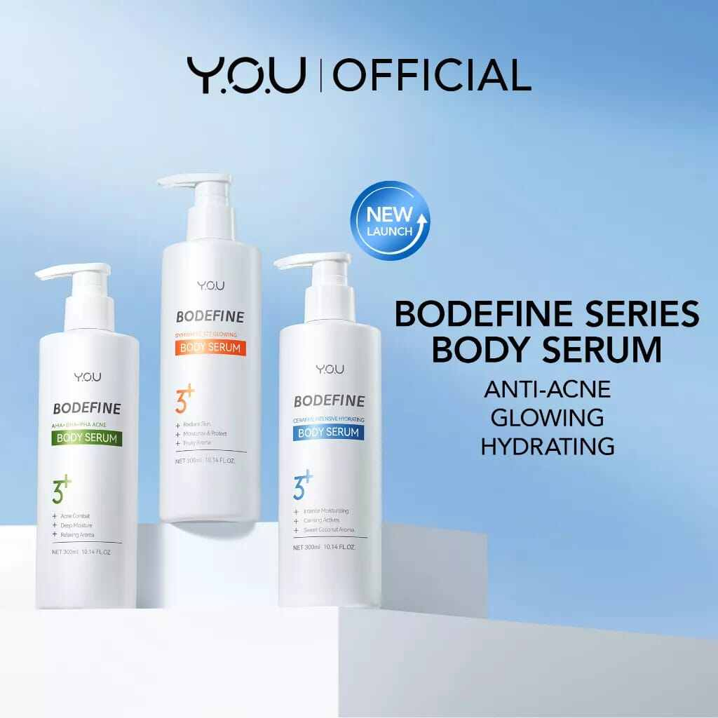 YOU Bodefine Body Serum Series 100 ml | CeraFive Intensive Hydrating Body Serum | AHA+BHA+PHA Acne Body Serum | Bodefine