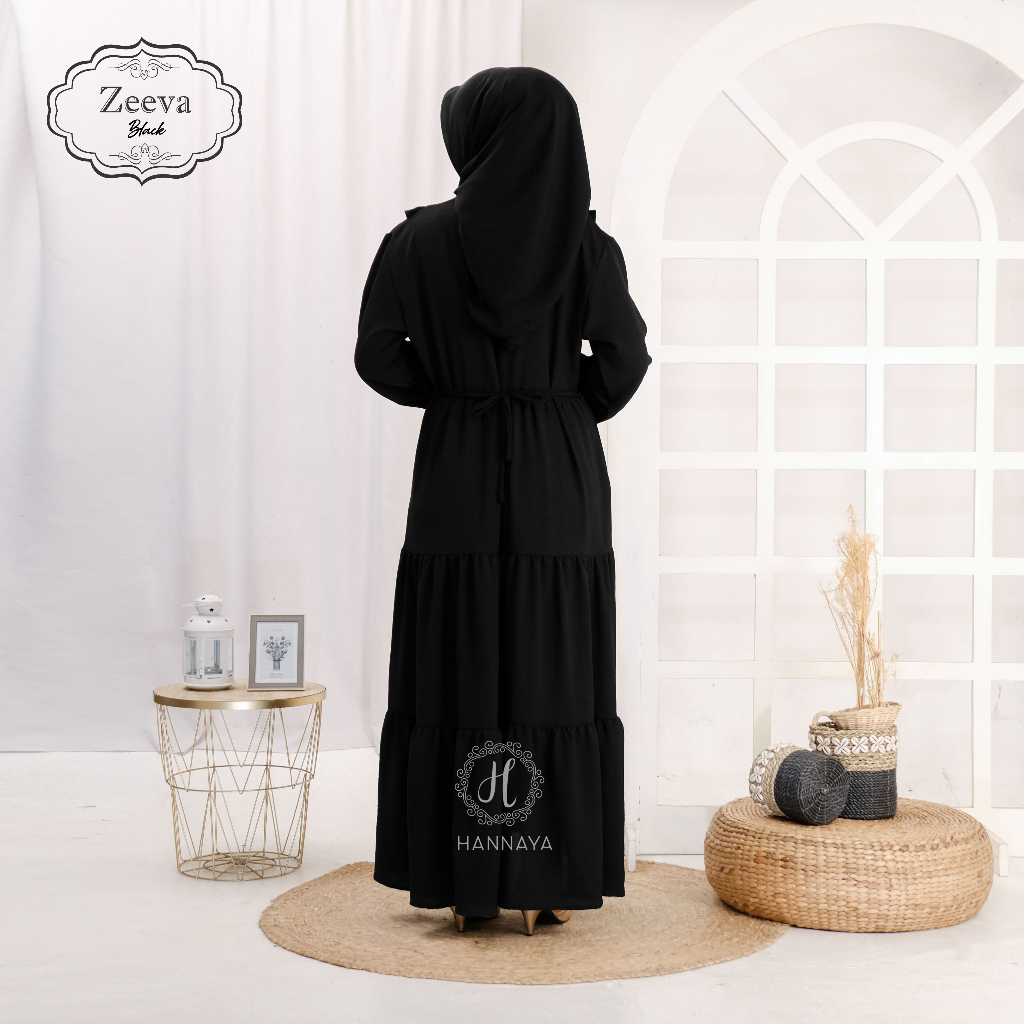 GAMIS TERBARU ZEEVA DRESS BY HANNAYA VARIASI WARNA 3