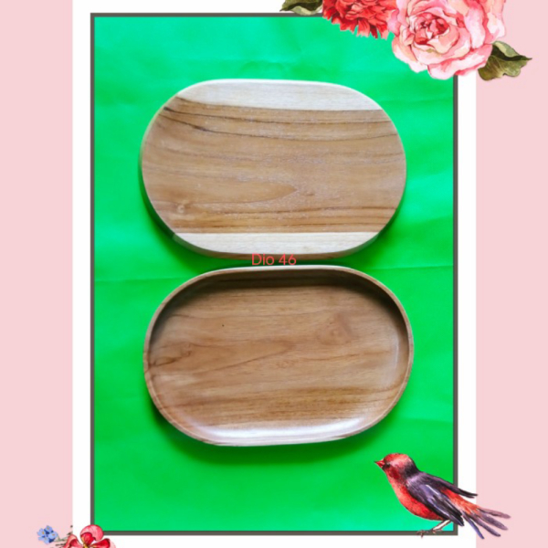 

Dijual Nampan Oval Asli Kayu Jati Alat Dapur Tatakan Gelas Elegan Foodgrade Berkualitas