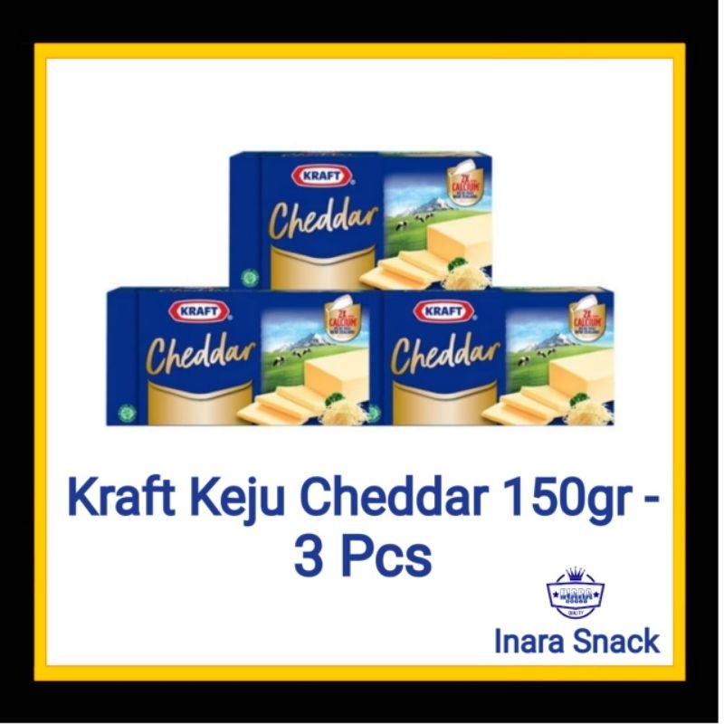 

Kraft Keju Cheddar 150gr - Triple pack