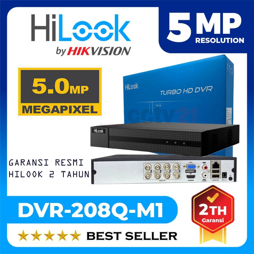 DVR-208Q-M1 DVR HILOOK 8CH / 8 CHANNEL 5MP by Hikvision - SURABAYACCTV