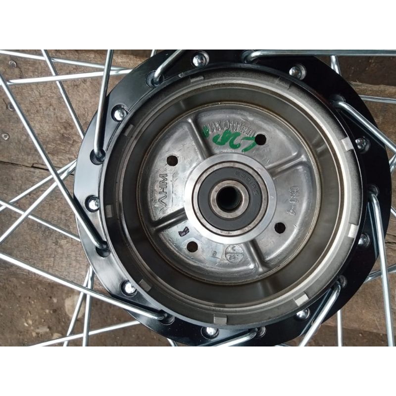 set velg belakang grend tromol baru AHM original jari jari baru cuma ring bekas