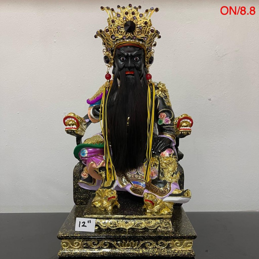 patung dewa ti hu ong ya / thi hu ong ya - 12 inch - kayu taiwan