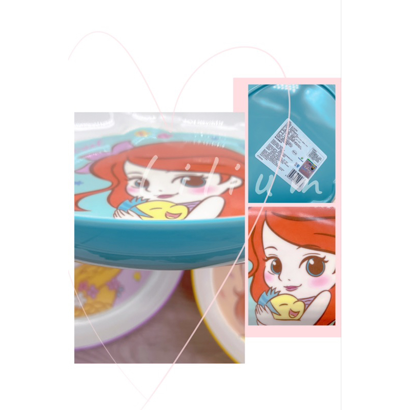 piring makan disney original pm024 pm025 sekat princess mickey elsa ariel