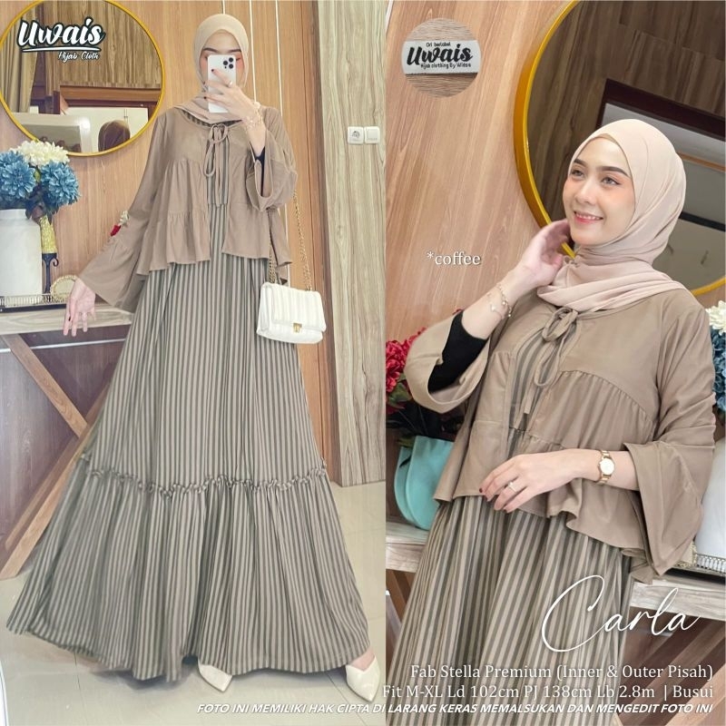 CARLA // GAMIS WANITA // ORI BY UWAIS
