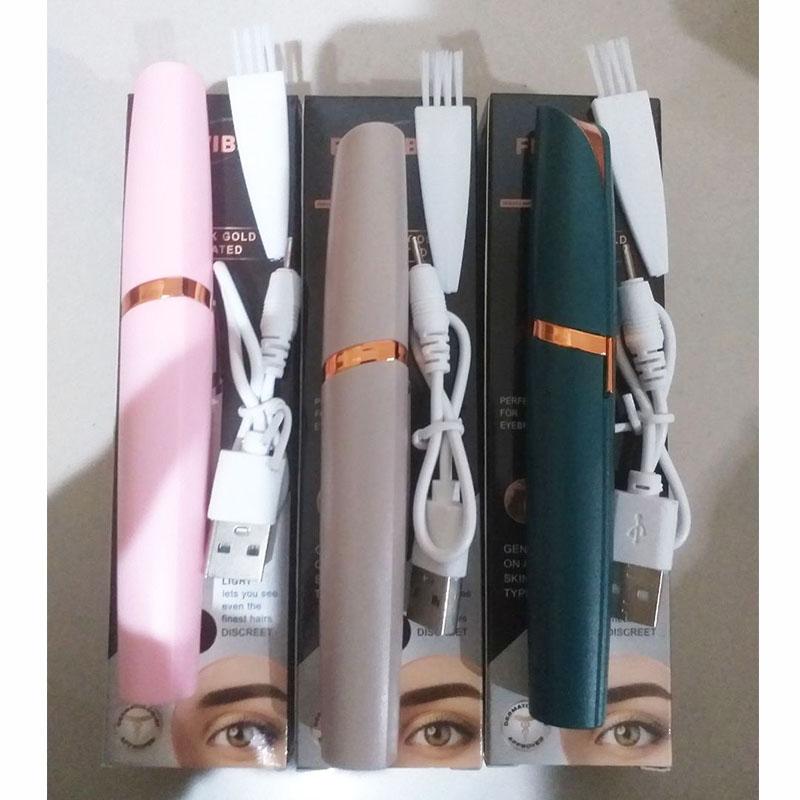 ZILLO Alat Cukur Bulu Alis Pencukur Alis Portable Electric Eyebrow Remover Shaver Painless Electric Eyebrow Trimmer