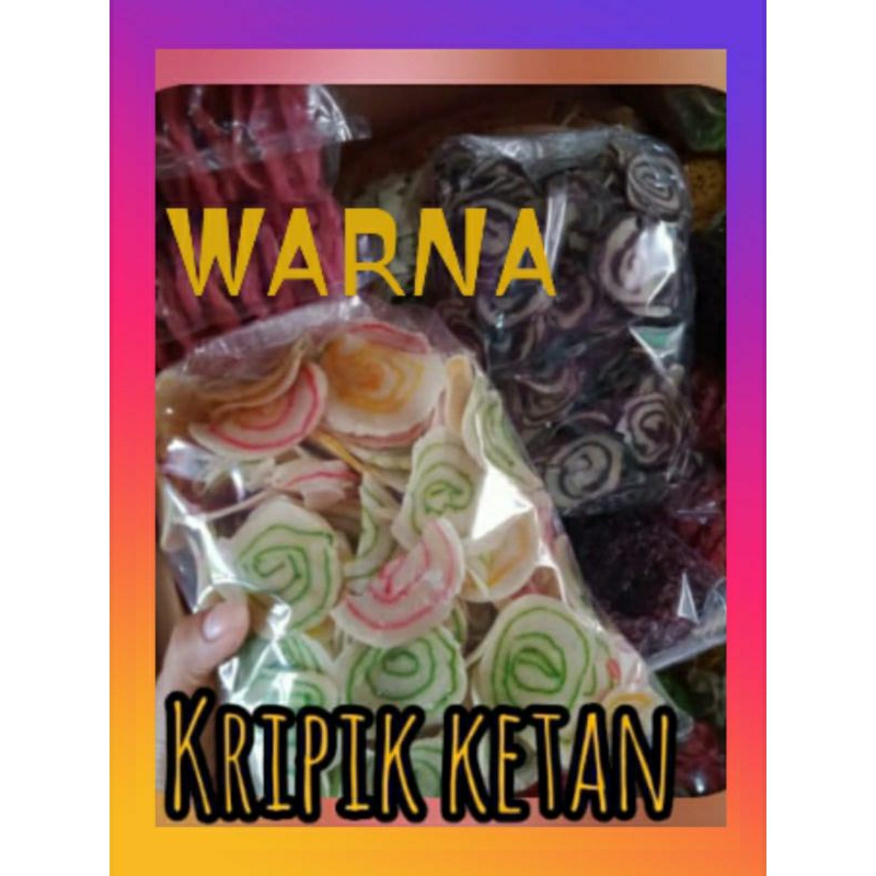 

kripik ketan warna warni