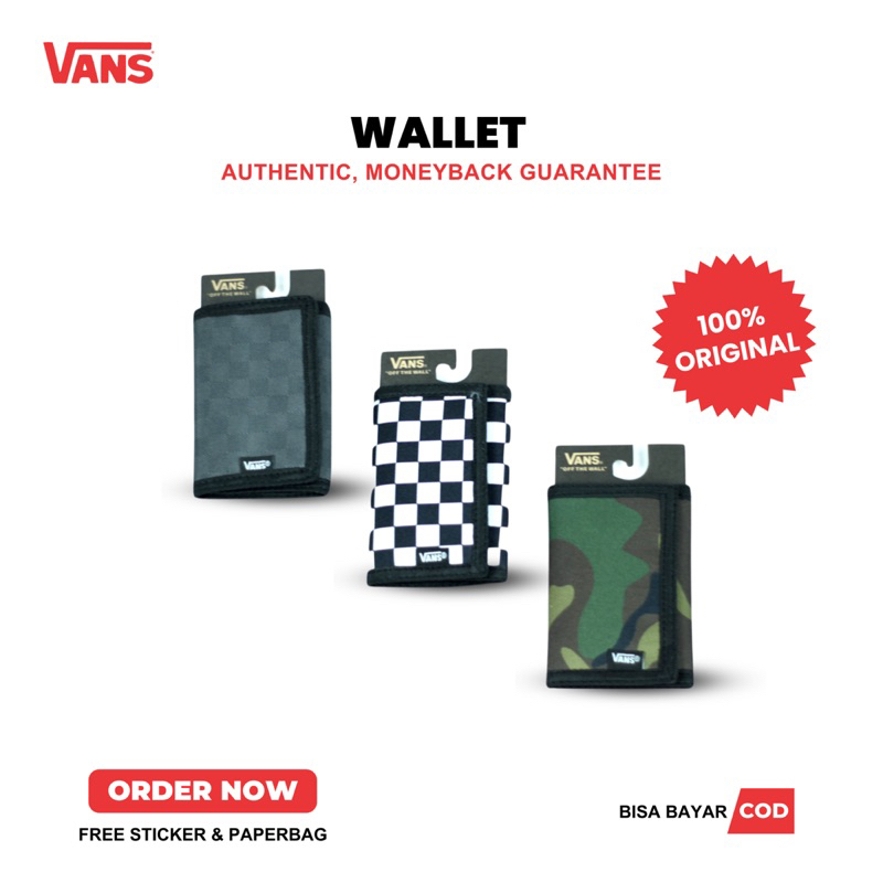 [ SALE ]SLIPPED WALLET / DOMPET VANS 100% ORIGINAL