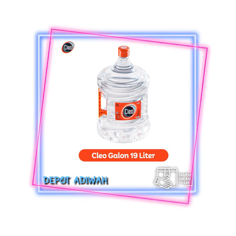 

Cleo galon + isi 19 Liter (khusus instant express)