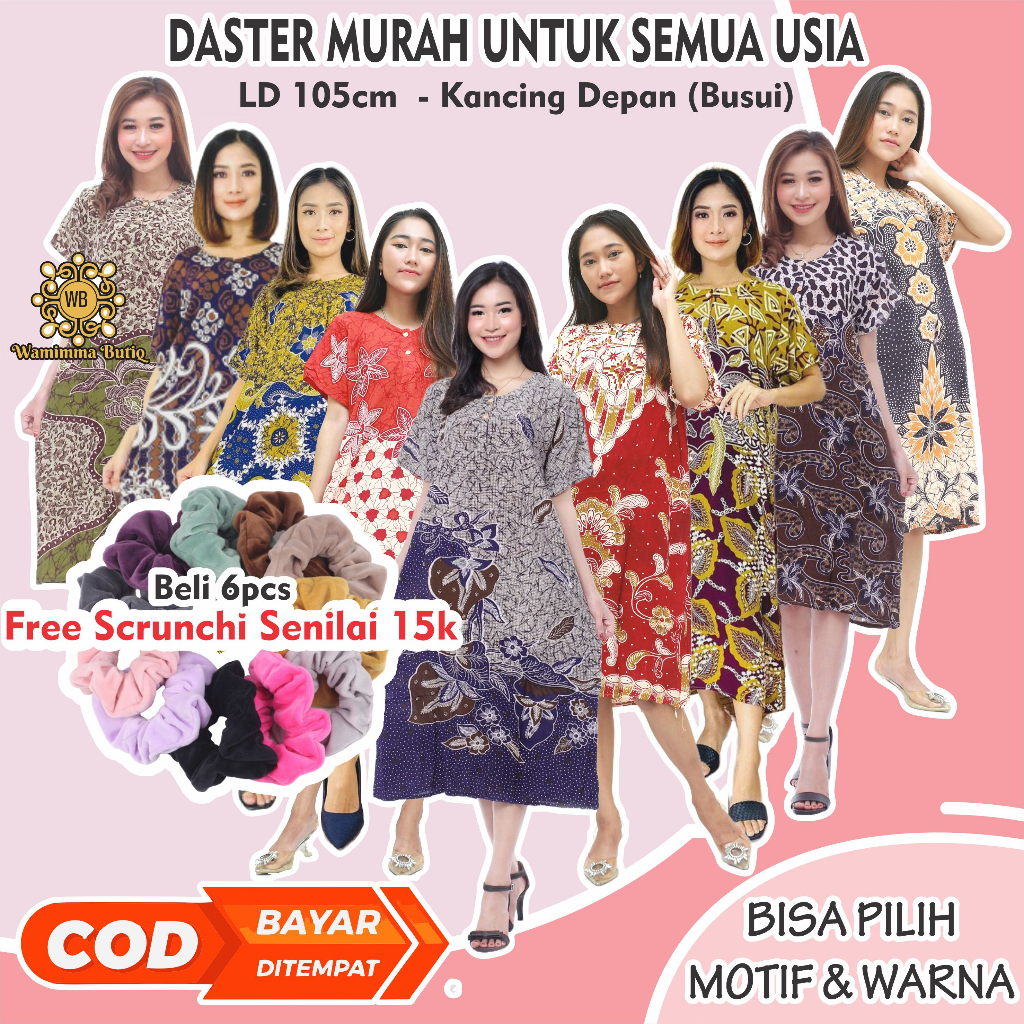 Daster Batik Murah Baju Tidur Batik Murah Adem Nyaman Daster Batik Pekalongan