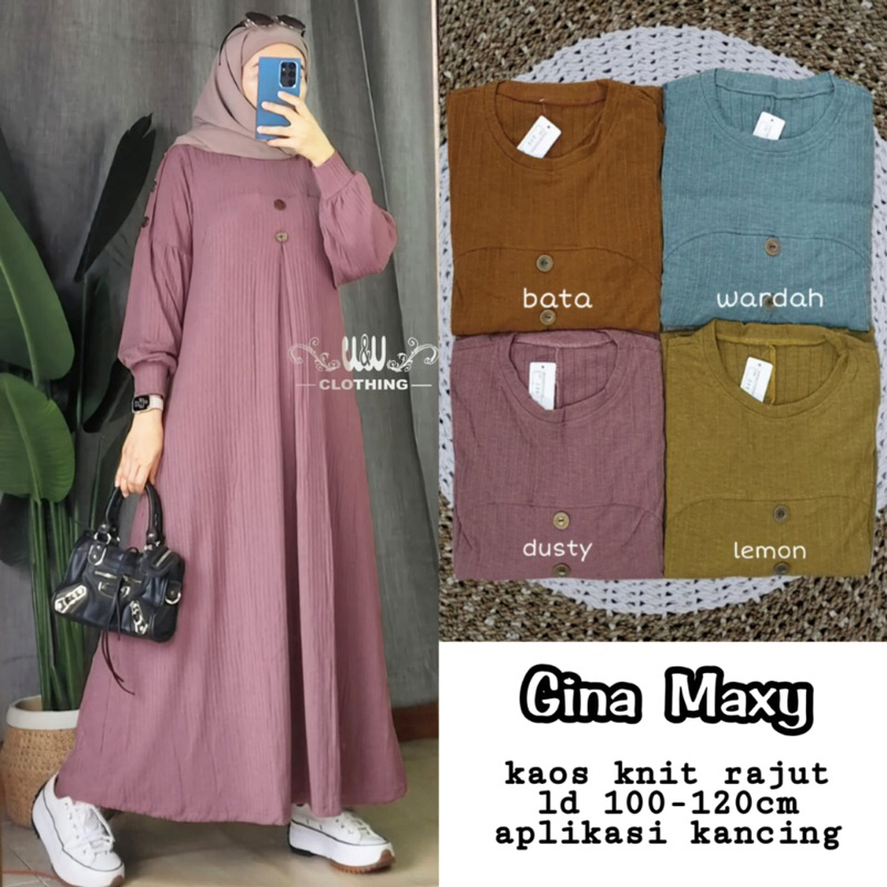 GINA MAXY // GAMIS MAXY WANITA REMAJA // ORI BY W&W
