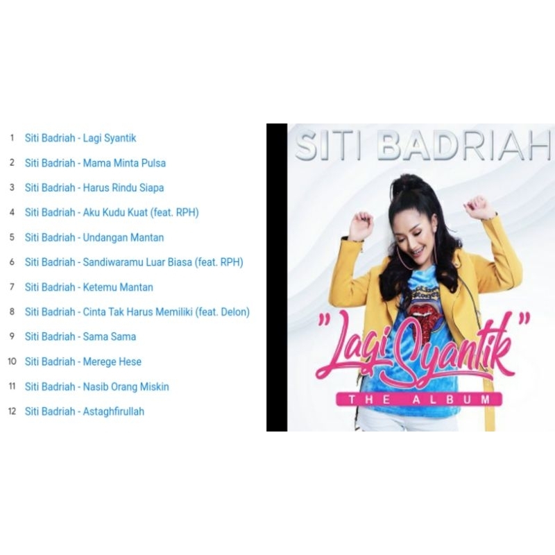 siti badriah lagi syantik cd album 2018