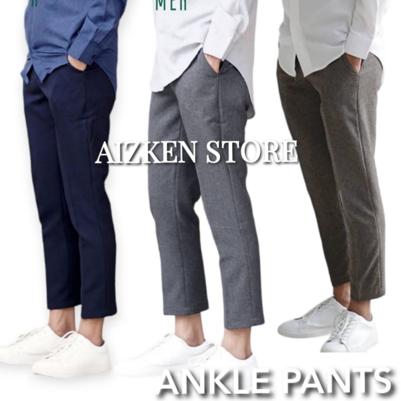 CELANA SUNAH ANGKLE PANTS CELANA FORMAL SLIMFIT PRIA