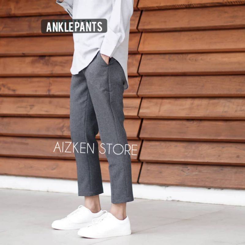 CELANA SUNAH ANGKLE PANTS CELANA FORMAL SLIMFIT PRIA