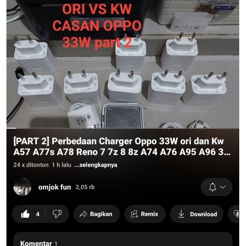 Charger copotan oppo a74 4g 33w asli 10000%[fisiki mulus 95%+]