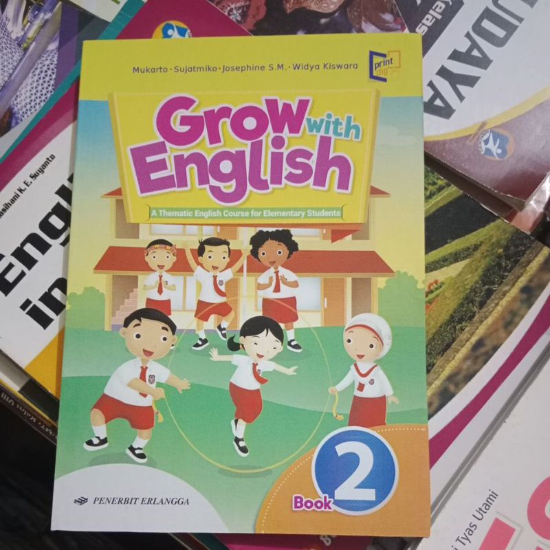 buku bahasa Inggris(grow with English) SD kelas 2 penerbit erlangga