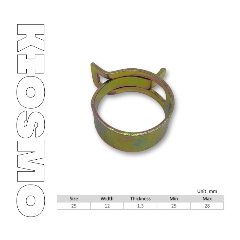 5pcs Klip Penjepit - Spring Hose Clamp - Klem Selang Jepit Pegas 25mm