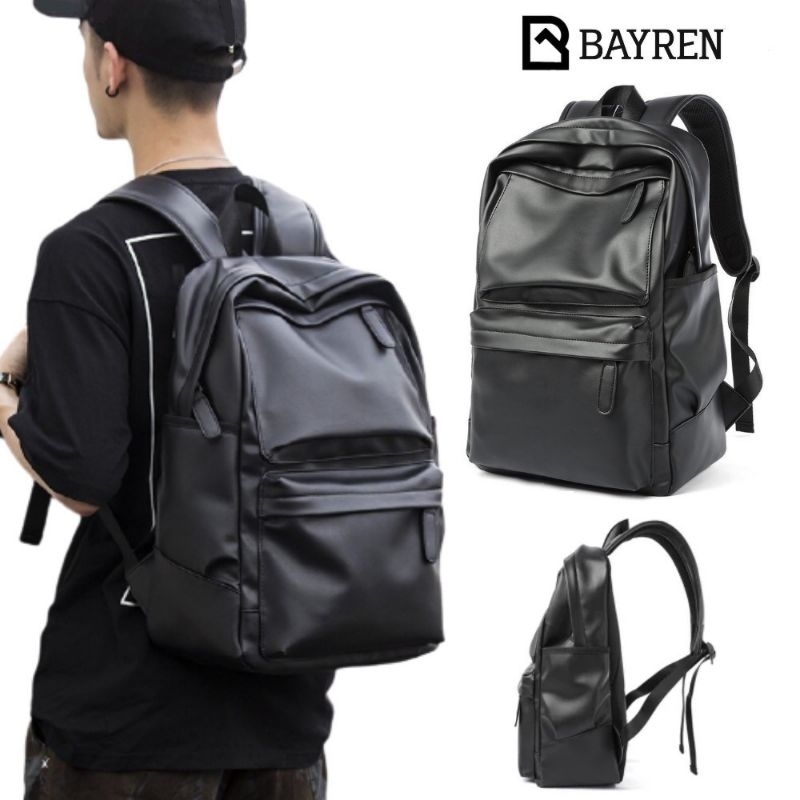 Tas Ransel Kulit PREMIUM QUALITY Backpack ERVARD LAPTOP up to 15&quot;  Pria Wanita